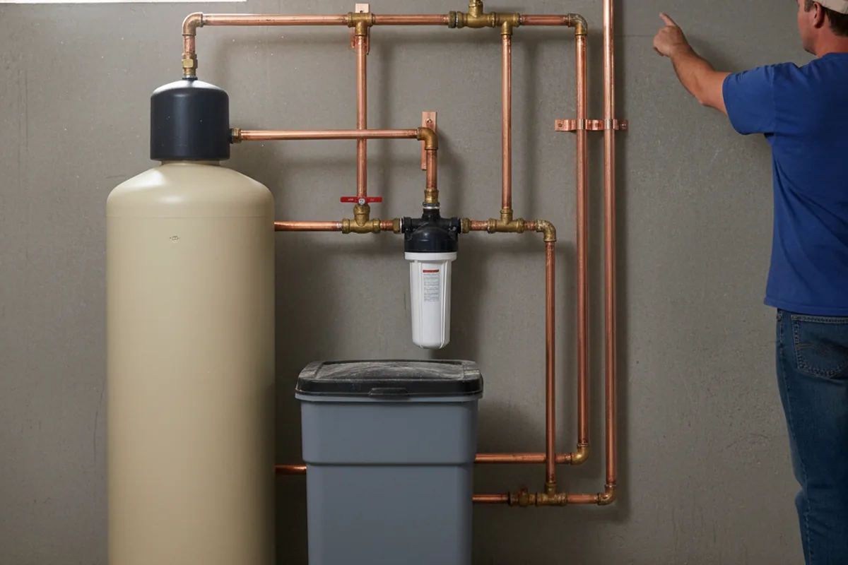 Whole-house water treatment system installed in Helix